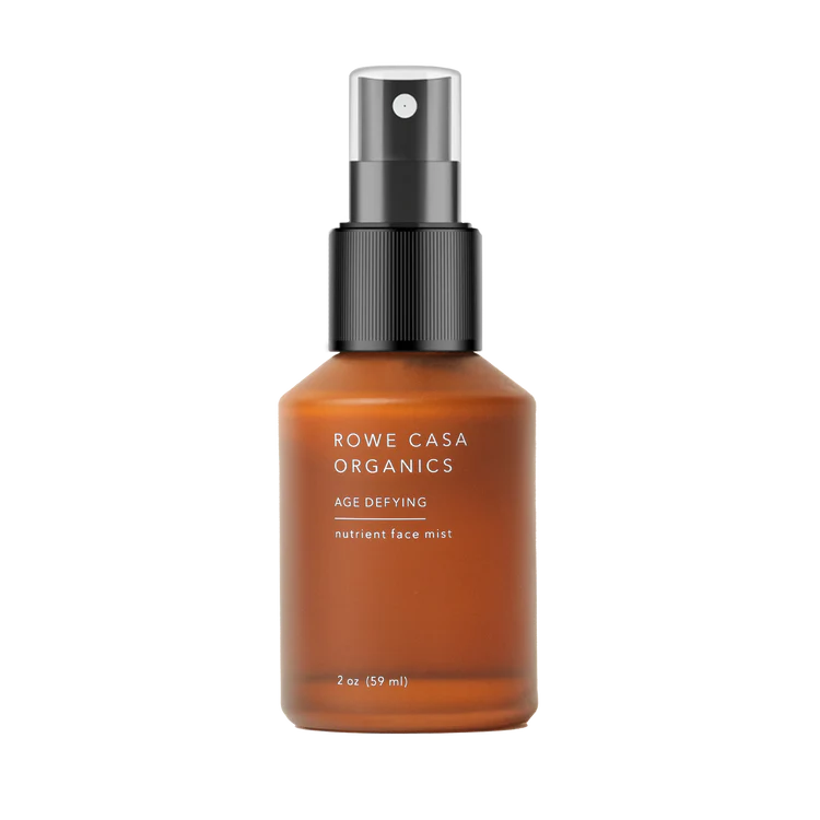 ThisAge Defying Nutrient Face Mist | 2 Oz by Rowe Casa is designed to help lock in hydration and nourish the skin, enhancing its overall appearance. It can also be used to set cosmetic products for a lasting finish. Formulated with non-comedogenic ingredients to nourish skin without clogging pores.