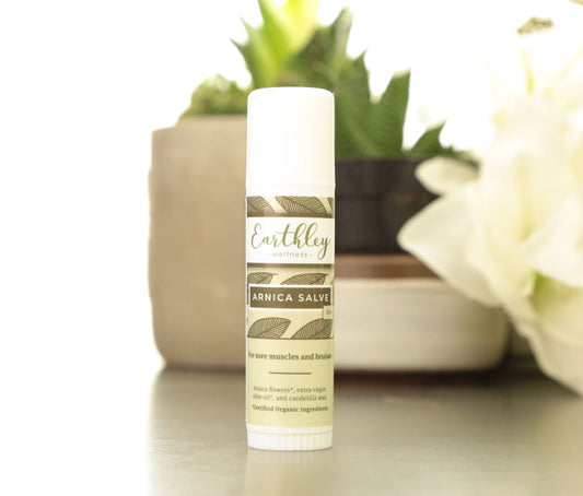 Arnica Salve by Earthley is one of the best herb around to help with everyday bumps and bruises! It’s been used