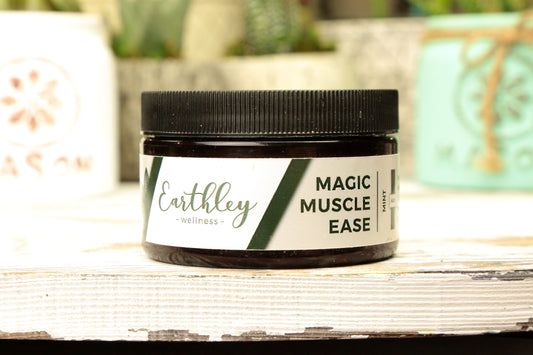 This Magic Muscle Ease - Citrus - 2oz by Earthley has created an all-natural lotion to help relieve your muscle soreness for good! Sore muscles can throw you out of commission quickly, but life won't stop moving and neither should you! Whether it is from working out, lifting something heavy, or just turning your neck the wrong way, use our Magic Muscle Ease to soothe away those aches.