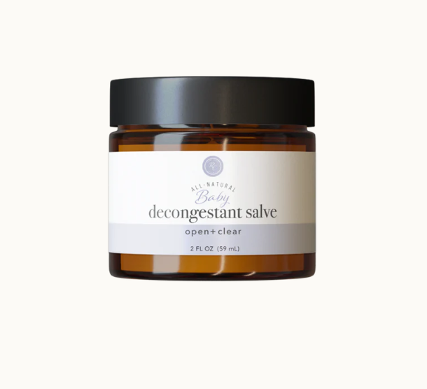 We love this Baby Decongestant Salve | 2 Oz by Rowe Casa. Stuffy nose? Congestion? The inability to breathe freely is frustrating and exhausting for everyone. Eucalyptus and myrtle are the superstars in this salve that help open your airways and clear sinus passages.