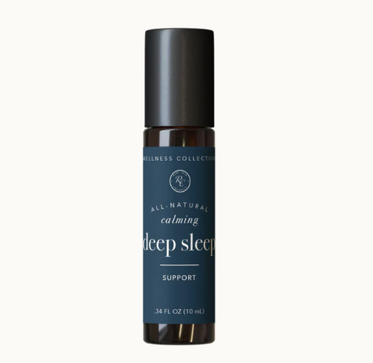 This Deep Sleep Support | 10 ml by Rowe Casa is 100% pure, therapeutic grade essential oil wellness blend that promotes feelings of relaxation and a restful night's sleep as cedarwood and lavender trigger the release of serotonin in the brain which converts to melatonin, the sleep hormone.