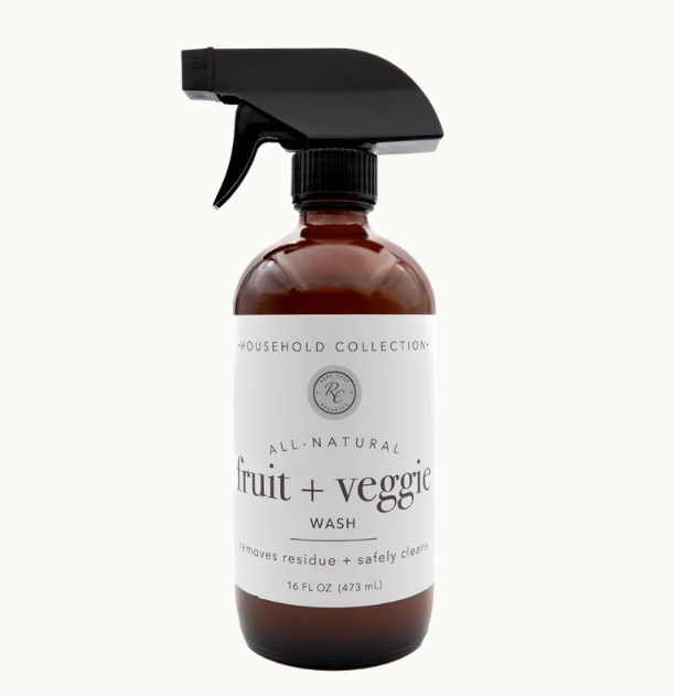 Formulated with safe, gentle, and powerful ingredients, this Fruit + Veggie Wash | 16 Oz by Rowe Casa is a must have for cleansing your produce. The Fruit + Veggie Wash easily washes away dirt and residue as antibacterial, antimicrobial, and anti-fungal properties work to disinfect, protecting you and your family from germs and pesticides.