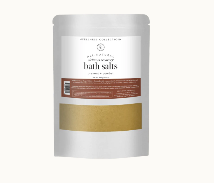 This Sickness Recovery Bath Salts | 35 Oz by Rowe Casa is a natural, therapeutic bath salt that is your best support during sickness. It is packed with antiviral, antibacterial, and antifungal properties and infused with 100% essential oils to support your immune system and to soothe body aches and pains as it fights sickness. Can combine with our Detox Bath Salts for added benefits.