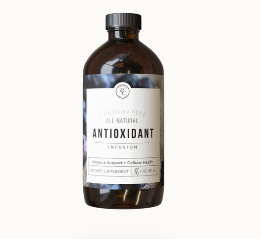 This Antioxidant Infusion | 16 Oz by Rowe Casa combines fresh aronia berries, blueberries, and cranberries to protect your body and to promote health at a cellular level!