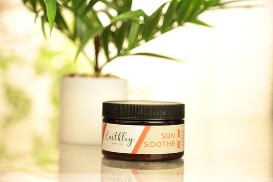 This Sun Soothe - 4oz by Earthley was created to be a natural solution to promote skin health that may have been overexposed to the sun. It also helps to cool and moisturize skin to stop it from getting too dry after sun exposure. It can even be used as a daily lotion!