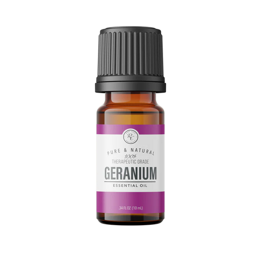 This Geranium | 10 Ml by Rowe Casa is floral, sweet, and herbaceous. Can help to reduce stress, depression, and anxiety. Uplifts and balances emotions.
