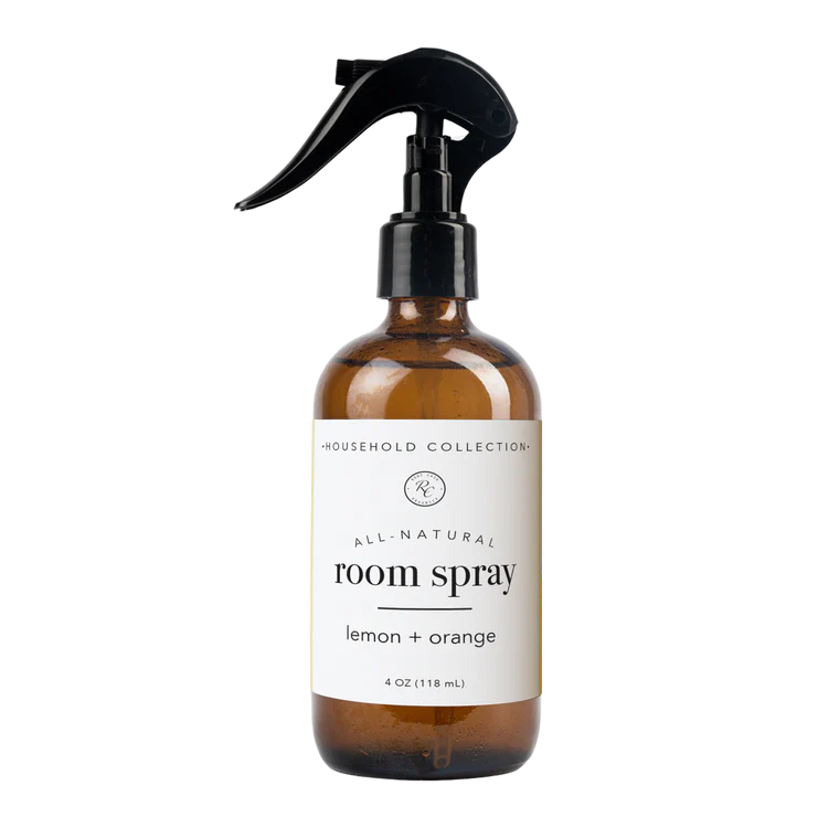 Getting rid of false fragrances but still want your house to smell good? Then you will love this Room Spray | 4 oz | Lemon + Orange by Rowe Casa