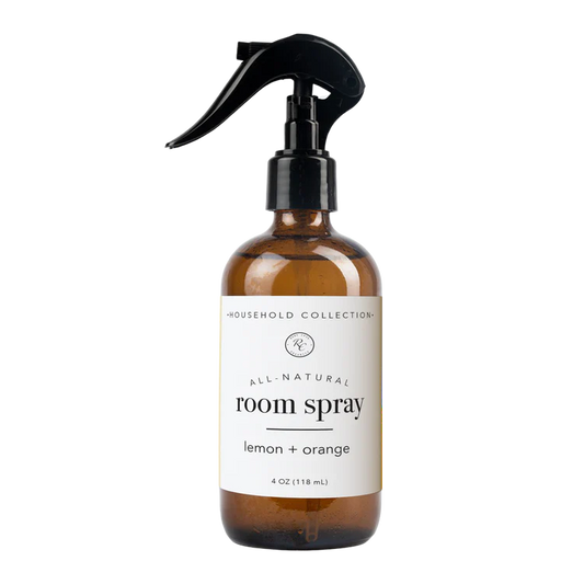 Getting rid of false fragrances but still want your house to smell good? Then you will love this Room Spray | 4 oz | Lemon + Orange by Rowe Casa