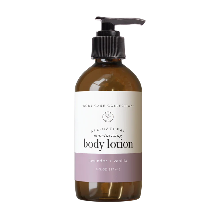Effectively moisturize and nourish your skin without false fragrance and toxic chemicals with this Body Lotion | 8 Oz - Lavendar + Vanilla by Rowe Casa. Our gentle, yet effective Body Lotions help to soothe dry skin and are infused with 100% pure, therapeutic grade essential oils that will leave your skin smelling incredible! Our Unscented version offers all of the hydrating benefits of our Body Lotion without the scent of essential oils.
