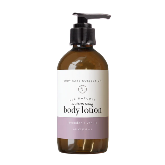 Effectively moisturize and nourish your skin without false fragrance and toxic chemicals with this Body Lotion | 8 Oz - Lavendar + Vanilla by Rowe Casa. Our gentle, yet effective Body Lotions help to soothe dry skin and are infused with 100% pure, therapeutic grade essential oils that will leave your skin smelling incredible! Our Unscented version offers all of the hydrating benefits of our Body Lotion without the scent of essential oils.