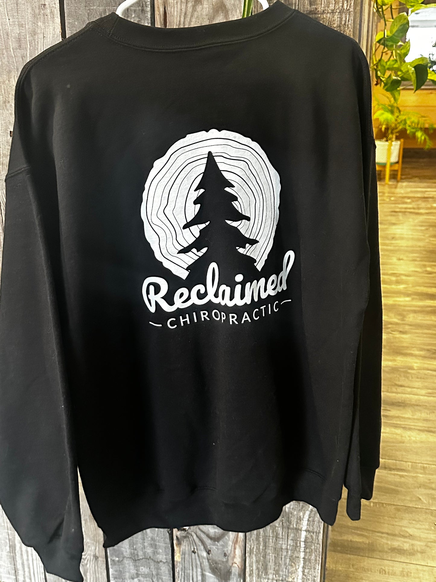 Black Reclaimed Crewneck