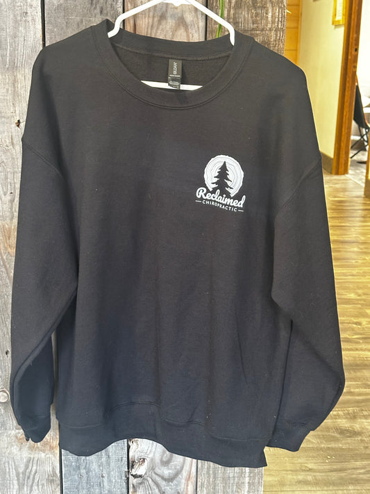 Black Reclaimed Crewneck