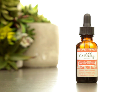 This Anti-Inflammatory - 2oz by Earthley is a wellness tincture that you can take daily to soothe inflammation so you can see improvement in your body. Lower inflammation levels can help support healthier gut and immune system function. This all-natural tincture can cool the inflammation in your body so you can start feeling better!