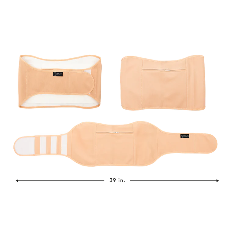 This Castor Oil Wrap by Rowe Casa is waterproof and leakproof wrap and features a GOTS-certified organic flannel cotton internal layer that is gentle on the skin. The zippered storage back can easily hold hot or cold packs to help enhance the experience of using our Liver Support Castor Oil Blend. Includes one GOTS-certified organic cotton insert (approximately 14.5' x 7').
