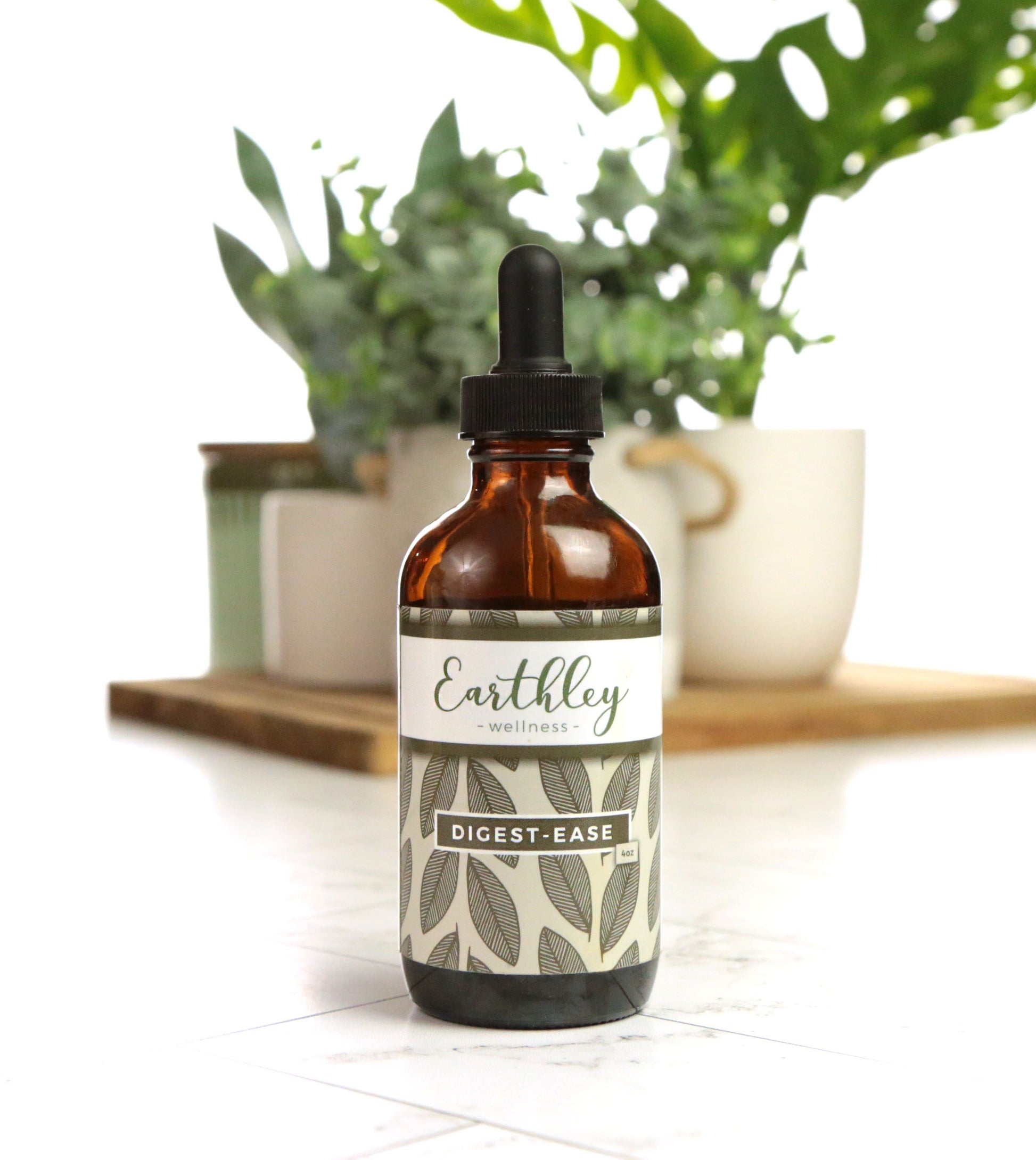Whether you struggle with digestive issues often or only once in a while, this Digest Ease - 2oz by Earthley may be the missing piece to your digestive puzzle. Digest-Ease helps coat an irritated gut, relieve an overactive gut, reduce inflammation, and support the immune system. This tincture can be used regularly to promote overall gut health and wellness or occasionally to relieve mild stomach upset. Get back to enjoying your favorite foods with the assistance of Digest-Ease.