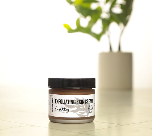 We love this Exfoliating Skin Cream - 2oz by Earthley. Raspberry seed powder gently exfoliates dead skin cells away, all while two incredible, nourishing oils pamper and revitalize the skin beneath. Kokum butter, argan oil, and hemp seed oil were chosen specifically to soften and clear skin without clogging pores. This all-natural cream is non-comedogenic and safe for oily skin.