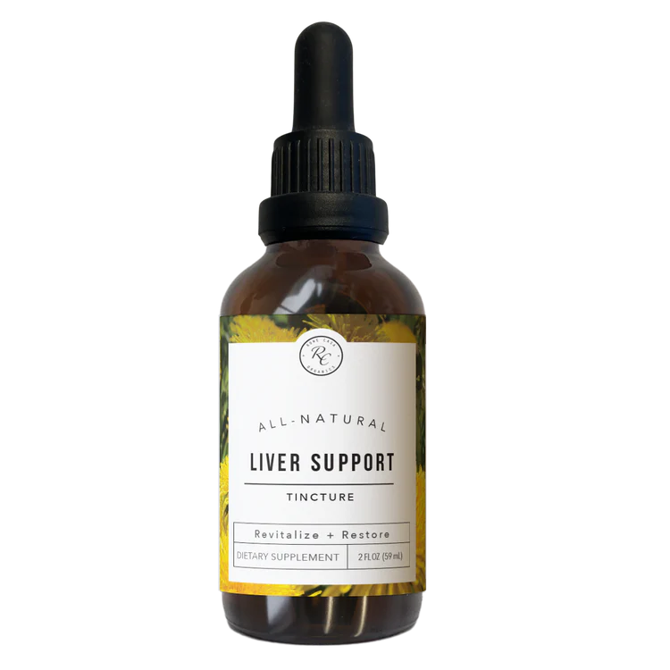 This Liver Support Tincture | 2 Oz by Rowe Casa is formulated with natural herbs and ingredients to help protect and support overall liver health. This can be used daily as a dietary supplement.