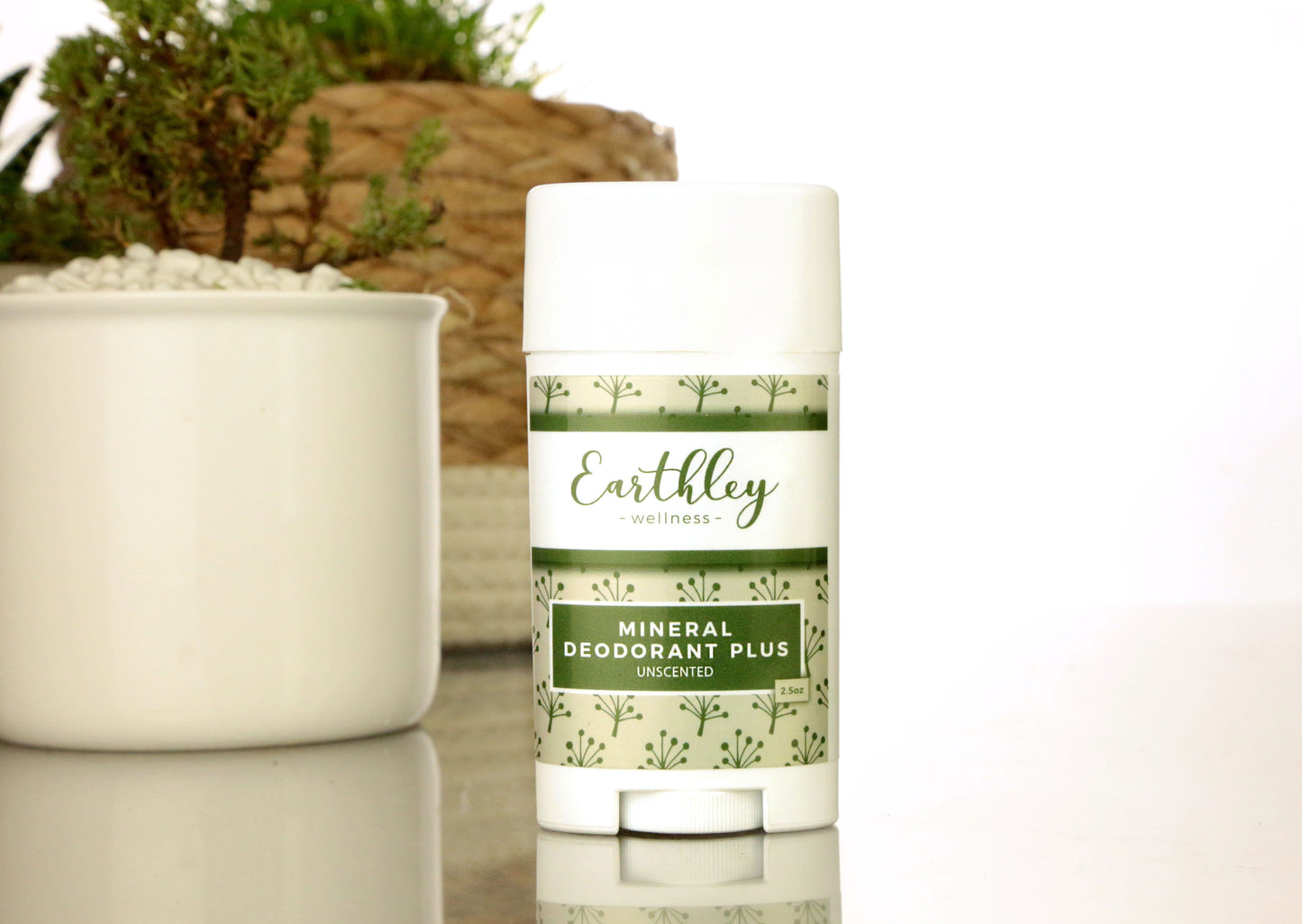 This Mineral Deodorant PLUS - Grapefruit Juniper by Earthley combines the best qualities of their&nbsp;Mineral Deodorants and their&nbsp;Detoxifying Pit Mask to create Mineral Deodorant PLUS! We still use the same base ingredients to keep your skin nourished and dry while adding a bit of French green clay. The amount we include is not enough to stain clothes, but it is enough to pull toxins out of your body and trap them. Less toxins=healthier body and less odor!