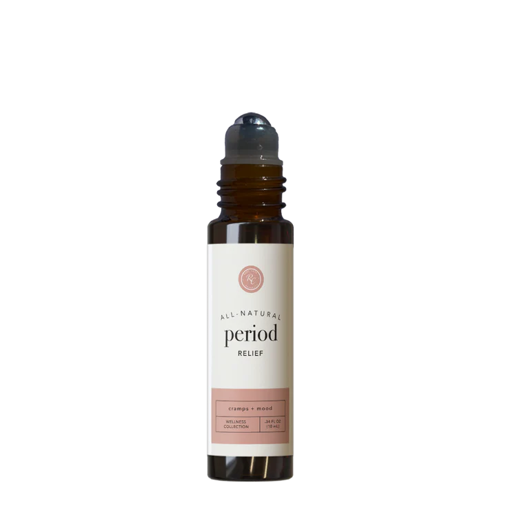 This Period Relief | 10 Ml by Rowe Casa is a 100% pure, therapeutic grade essential oil hormone support blend was formulated to bring all-natural relief for the unpleasant symptoms that may come with menstruation&nbsp;such as: painful cramps, bloating, mood swings, headaches, lack of energy, joint pain, heavy menstruation, and intense cravings.