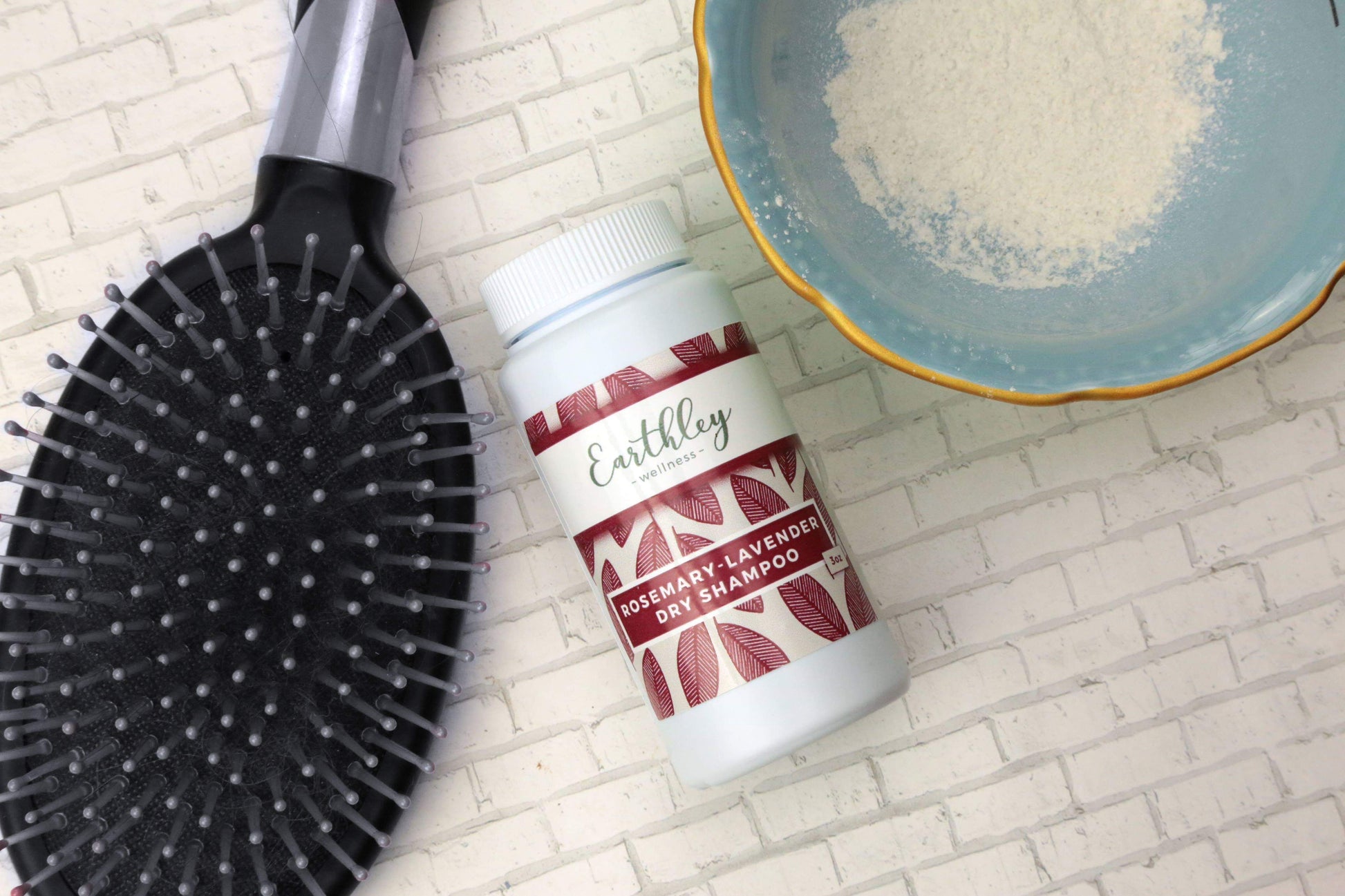 This Rosemary Lavender Dry Shampoo by Earthley is the best. Clay and powdered herbs give it the power to soak up unnecessary oil while smelling great. Besides using it on your hair, you can use it as a foot or face powder. Anywhere there’s excess oils, this powder can help!