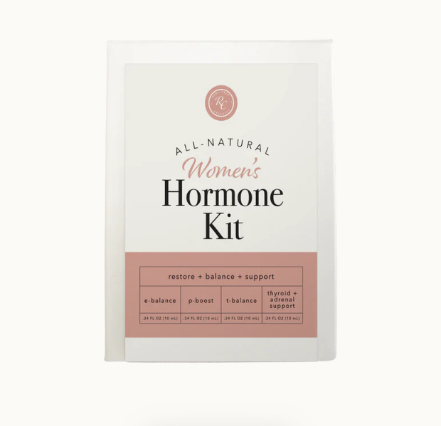 This Women's Hormone Kit by Rowe Casa includes four unique blends to help bring balance to key hormones so that you can thrive. Each blend is formulated with 100% pure, therapeutic grade essential oils that contain properties to help support, balance, and regulate essential hormones.