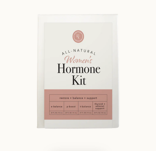 This Women's Hormone Kit by Rowe Casa includes four unique blends to help bring balance to key hormones so that you can thrive. Each blend is formulated with 100% pure, therapeutic grade essential oils that contain properties to help support, balance, and regulate essential hormones.
