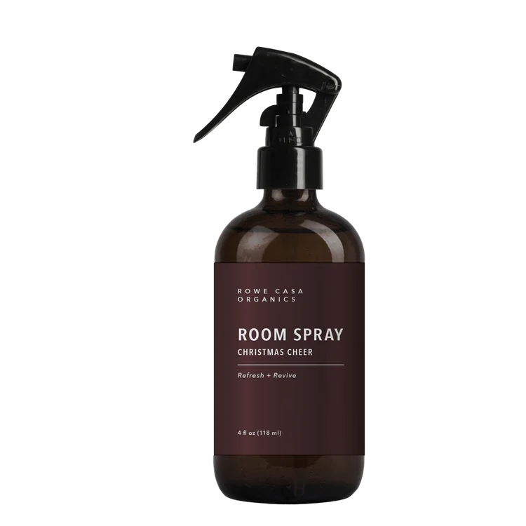 Want your home to smell like fall without the fake fragrances? Rowe Casa's Christmas Cheer Room Spray offers an all-natural alternative—crafted without synthetic perfumes, petroleum-based carriers, or other questionable ingredients. Just a few spritzes will fill your space with the warm, cozy scent of the holidays.