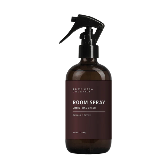 Want your home to smell like fall without the fake fragrances? Rowe Casa's Christmas Cheer Room Spray offers an all-natural alternative—crafted without synthetic perfumes, petroleum-based carriers, or other questionable ingredients. Just a few spritzes will fill your space with the warm, cozy scent of the holidays.