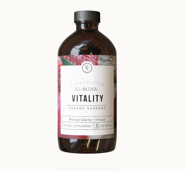 Boost your energy, focus, and daily performance by giving your body this Vitality | Energy Support | 16 Oz by Rowe Casa!

If you regularly feel physically or mentally sluggish, this powerhouse energy blend can give your body the nutrients and fuel it needs to not only survive but also thrive. Instead of stressing out your adrenals from high amounts of caffeine, try supporting your body the natural way!