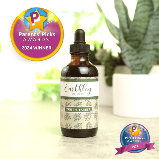 This Teeth Tamer - 2oz by Earthley is a whole clove tincture fit for babies through adults.&nbsp;Many in the natural community have suggested using clove essential oil on teething baby gums, but that is actually dangerous for babies, even if diluted, due to the chemical constituents in clove essential oil. We decided to make a whole clove tincture because clove is known for its anti-inflammatory and numbing properties.